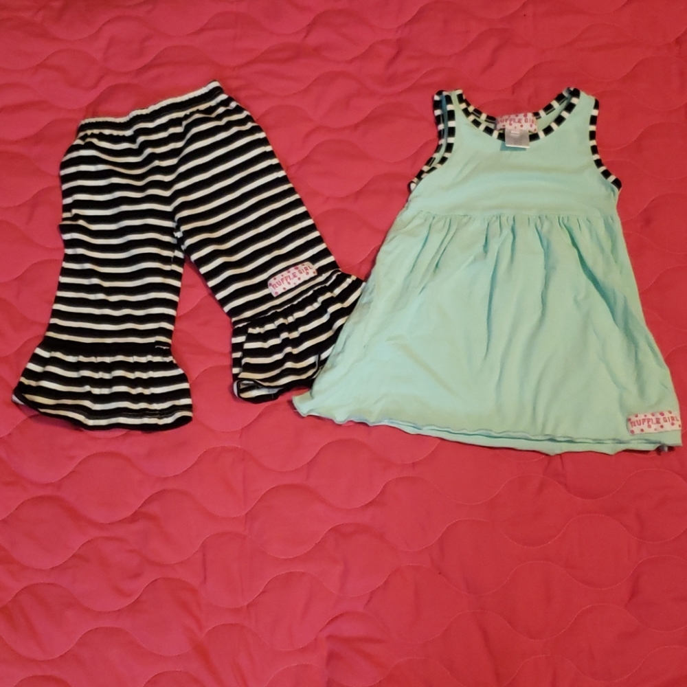 Ruffle girl outfit size 4